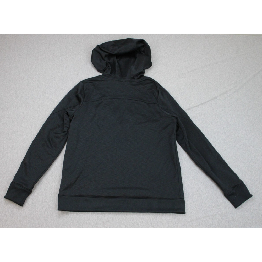 Under Armour Hoodie Mens Medium Black Cold Gear Fleece Loose Fit Long Sleeve - Picture 2 of 6